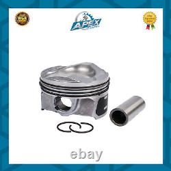 Set Of 3 Pistons With Rings For Ford 1.0 12v Ecoboost Engine High Quality